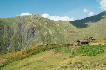 mountains view in Svaneti in Georgia