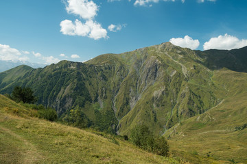 mountains view in Svaneti in Georgia