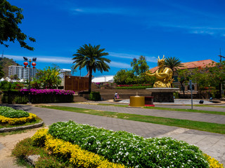 Obraz premium Thalang road at Phuket. Old Town. Phuket, Thailand. March 2019