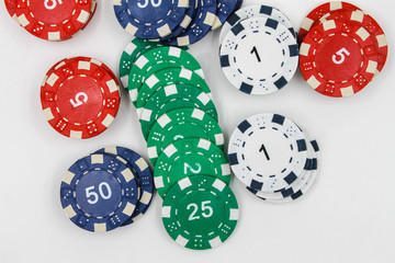 stack of poker chips