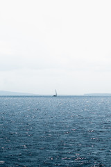 Fototapeta premium sailboat on sea