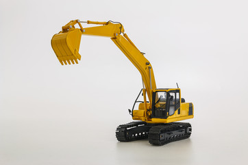 excavator isolated on white background © chaphot