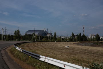 Chernobyl Nuclear Power Plant on the horizon