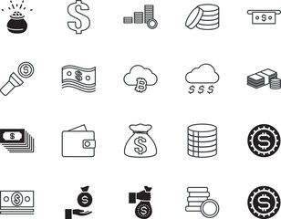 cash vector icon set such as: earning, raining, bills, usd, rain, golden, pack, idea, debt, canvas, bit-coin, light, website, minimal, shadow, cartoon, fortune, greed, modern, wallet, communication