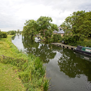 The River Nene near Wansford, Cambridgeshire, England, UK.