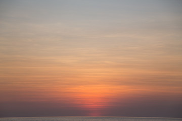 Obraz premium Sunset on the ocean; sky gradient texture