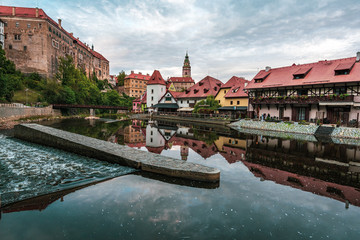 Krumau an der Moldau am Abend