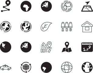 map vector icon set such as: cottage, plane, card, siren, door, spa, social, theft, connect, tree, protect, architecture, seat, key, maple, geo, line, arrows, road-map, pattern, diary, latin