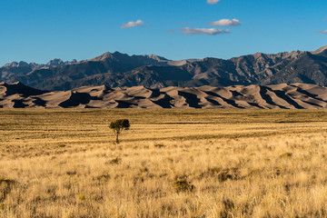 Calm early morning at Great Sand Dunes National Park and Preserve, Colorado