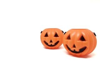 Halloween pumpkins, funny,  Holidays, Set halloween isolated on white background