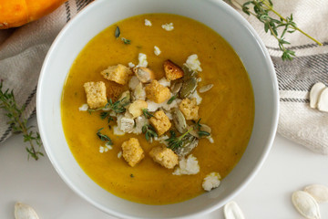vegetable soup with pumpkin