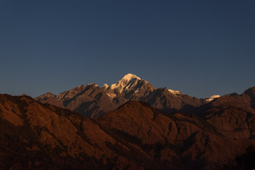 Sunset in the Mountains