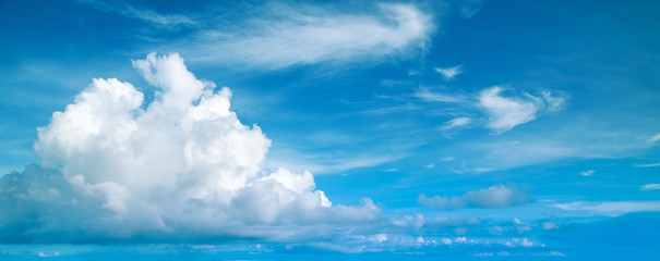 Fototapeta na wymiar Blue sky with white clouds. 