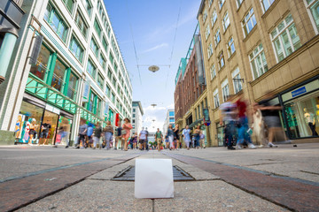 Hamburg M&ouml;nckebergstra&szlig;e - Trubel der Menschen (Bewegung)