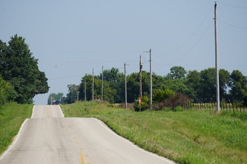 Rural road in usa