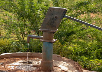 Very Old Vintage Hand Manual Pump also known as Indian Mark II - This One is a working pump used...