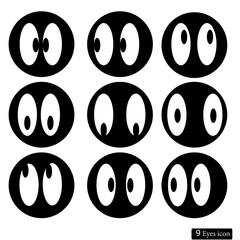 set of the eye and set of smile