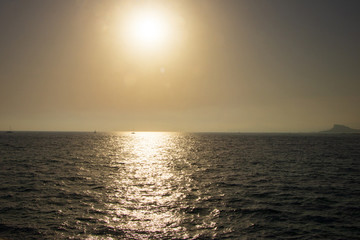 Obraz premium sunset over the Mediterranean se-Ibiza