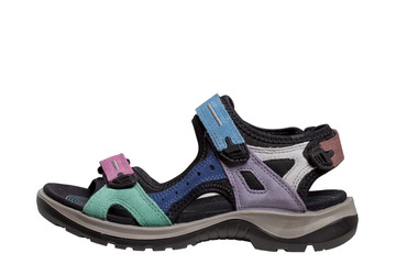 Sports female sandals on a white background