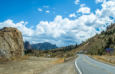 road in mountains