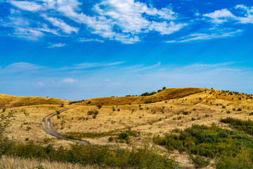 road through georgian landscape