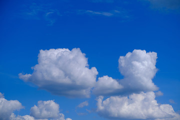 Clouds against the blue sky