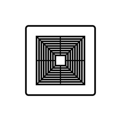 ac icon trendy flat design