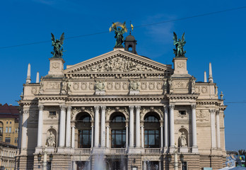 Opera Theatre building Lviv Ukraine