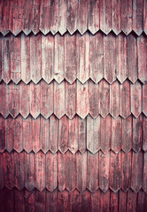 old shingle wall cladding