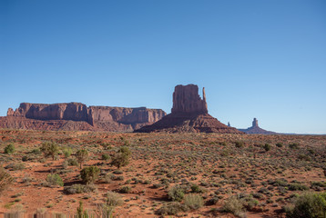 The West Mitten in Monument Valley, Arizona