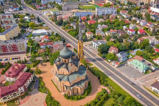 Aerial view of Bialystok, Poland