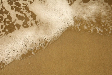 sea foam and yellow sand background