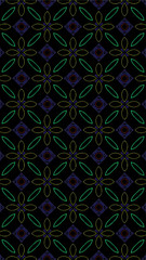 Fototapeta premium Ornate geometric pattern and abstract multicolored background