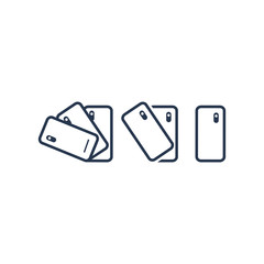 Minimalist black touch screen smartphone