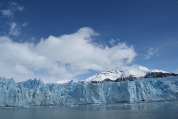Fototapeta na wymiar The Perito Moreno Glacier is a glacier located in the Los Glaciares National Park in Santa Cruz Province, Argentina. Its one of the most important tourist attractions in the Argentinian Patagonia.