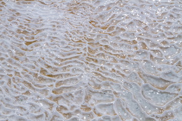 Natural travertine pools and terraces in Pamukkale