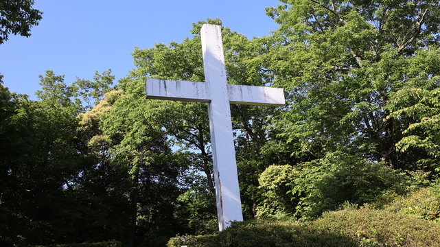 cross on cemetery