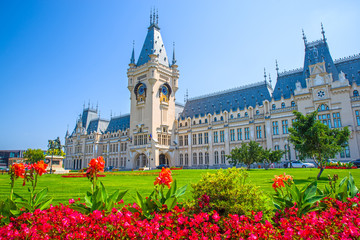 Palace of Culture in Iasi, summer scene
