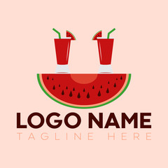 Watermelon and juice logo