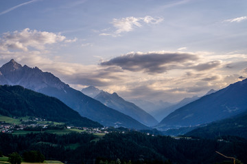 Fototapeta premium landscape with mountains and lake