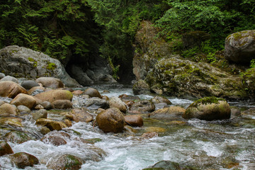Naklejka na ściany i meble Waterfalls in the province of British Columbia