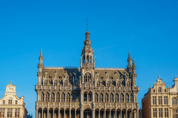 Grand Place or Grote Markt is the central square of Brussels. Belgium.