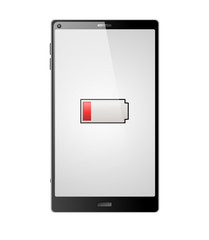 Smartphone mit Batterie Leer - Farbschema 01