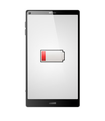 Smartphone mit Batterie Leer - Farbschema 01