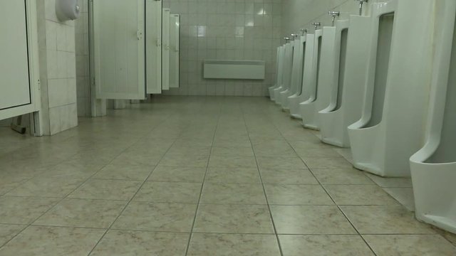 Interior of a public toilet