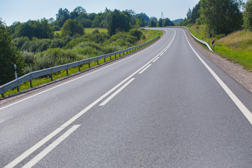 Asphalt country highway