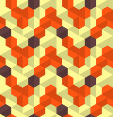 Obraz premium Abstract seamless hexagon pattern. Background design for prints, textile, fabric, package, cover, greeting cards.