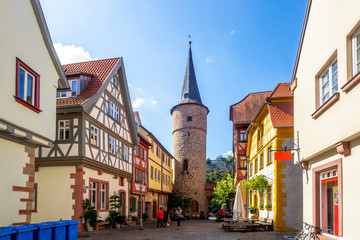 Maintorturm, Karlstadt am Main, Bayern, Deutschland 