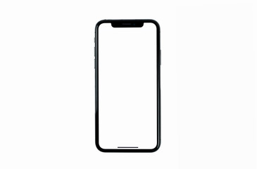 iphone isolated mockup 3D frameless of Smartphone iPhone x Pro Max with blank screen for Infographic Global Business web site design app iphon - Clipping Path
