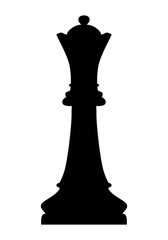 Chess Queen dark silhouette